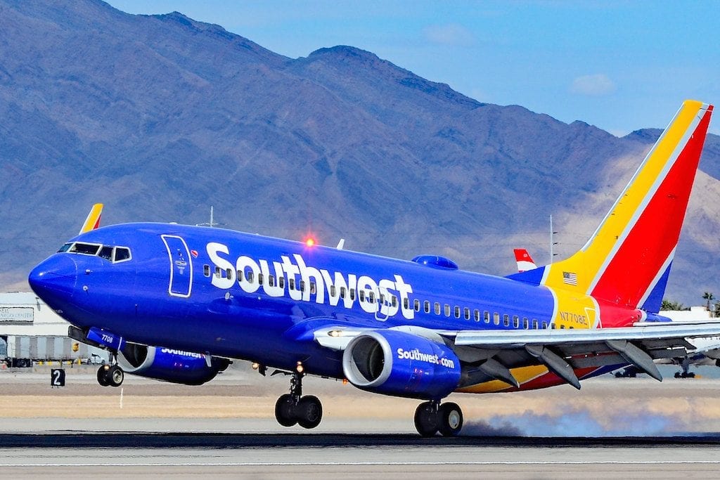 A Southwest Airlines plane
