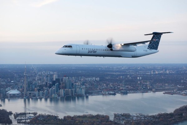 Porter plane in flight.