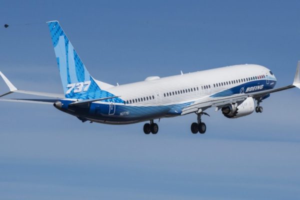 Boeing 737 Max-10 airborne