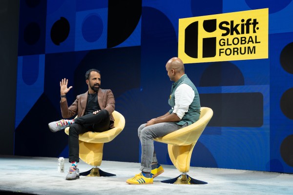 Vasu Raja speaking at the Skift Global Forum