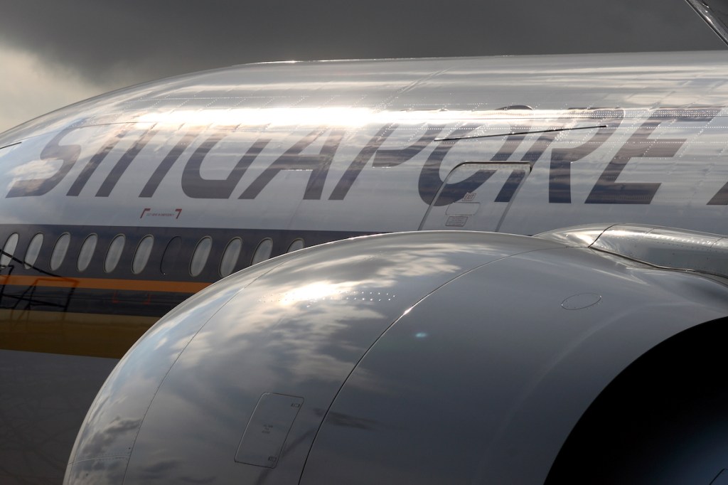 A Singapore Airlines Boeing 777