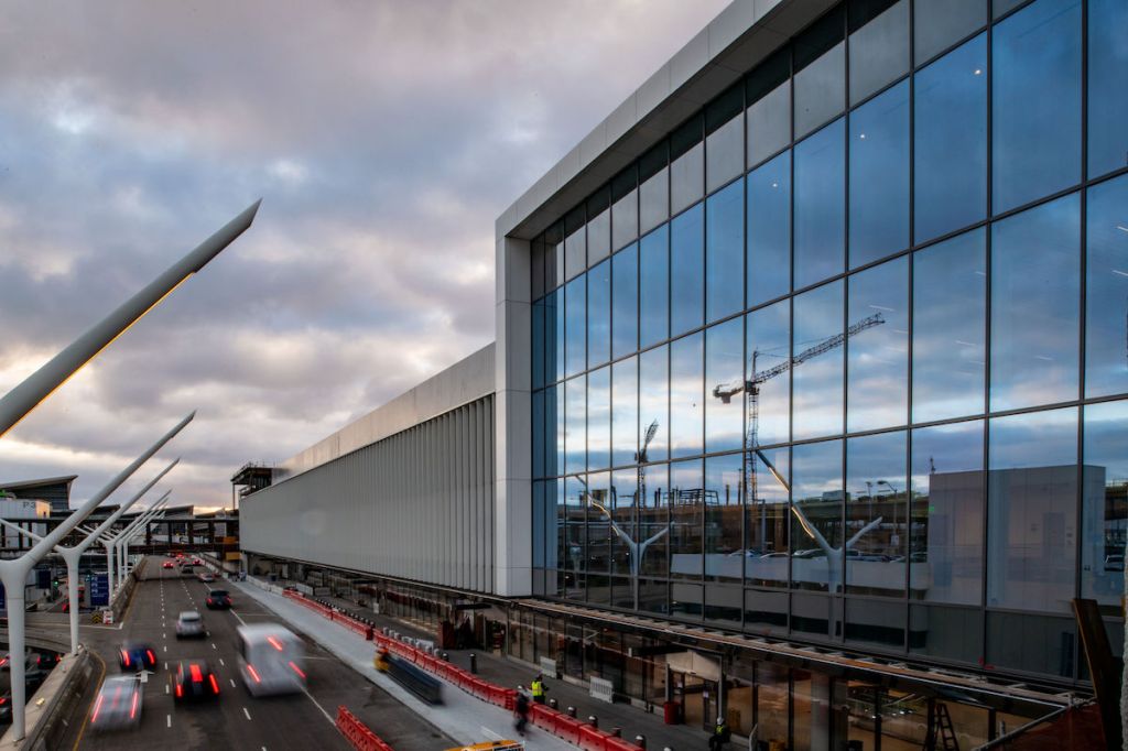 A new terminal under construction at LAX