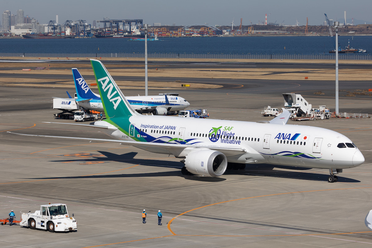 ANA planes at Tokyo's Haneda airport
