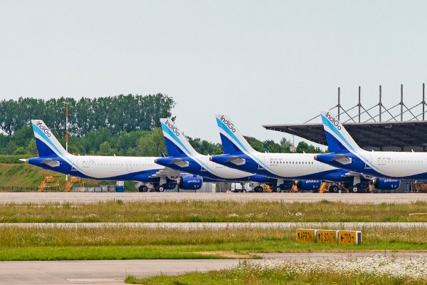 A line of IndiGo Planes