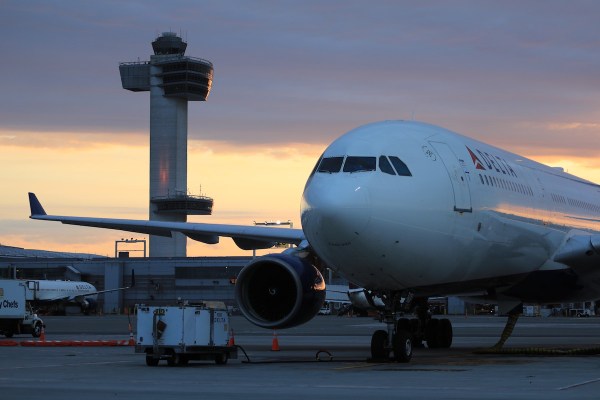 New York JFK control tower Delta