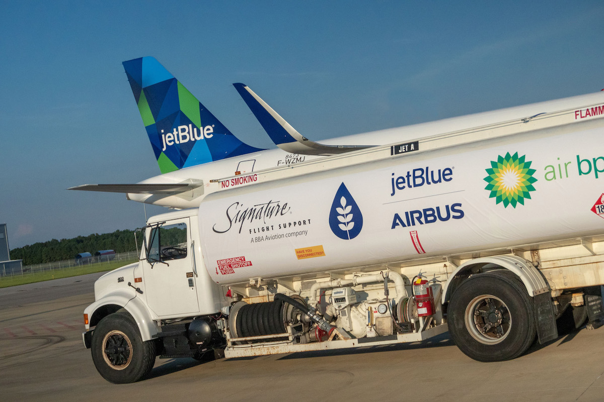 JetBlue Airbus sustainable fuels