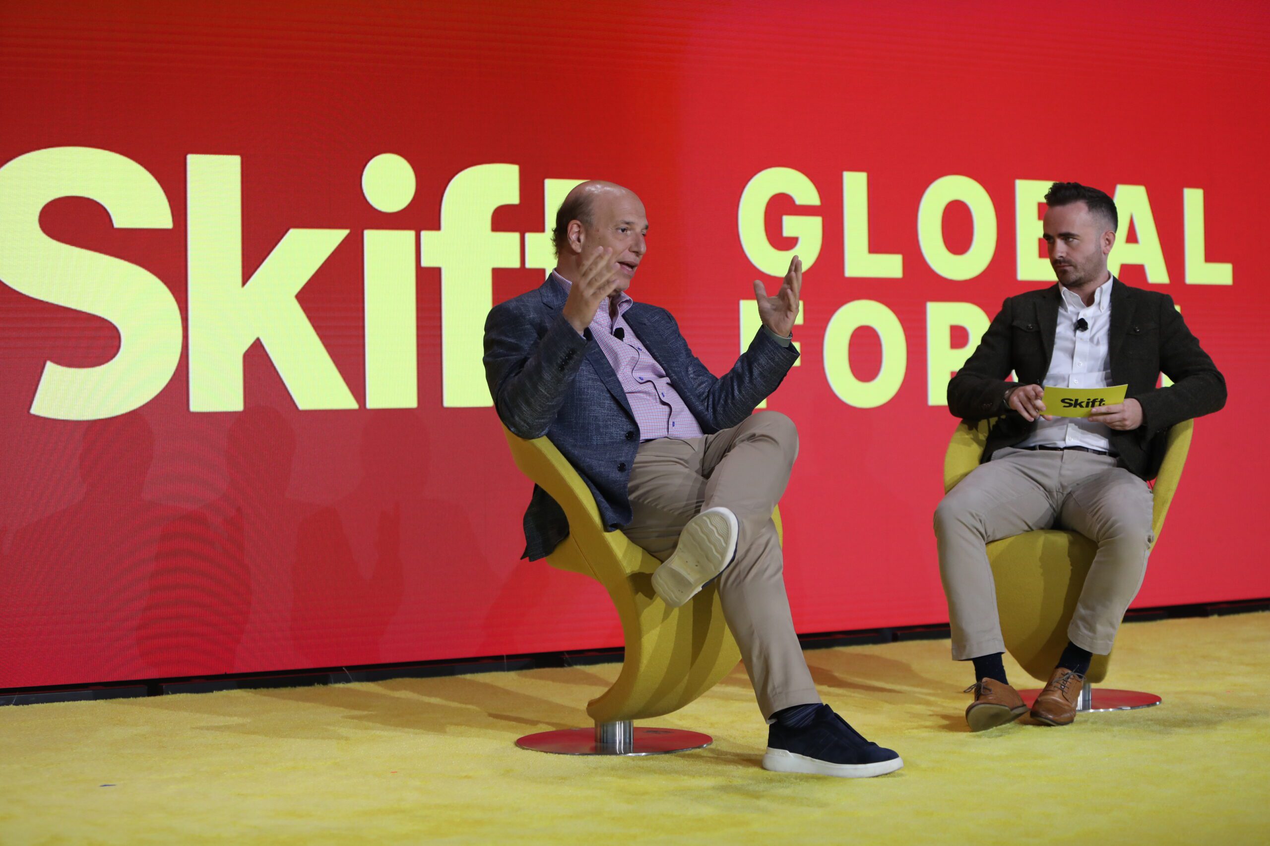 United Airlines CCO Andrew Nocella at the Skift Global Forum 2024.