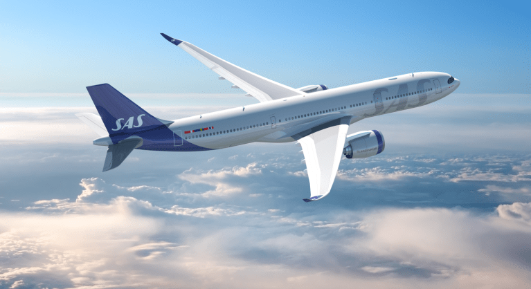 A digital image of how the SAS A330neo will look.